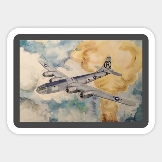 The B-29 Sticker by oliviabrett21